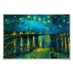 Foto Noche Van Gogh Starry sobre el Ródano