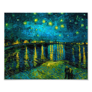 Foto Noche Van Gogh Starry sobre el Ródano