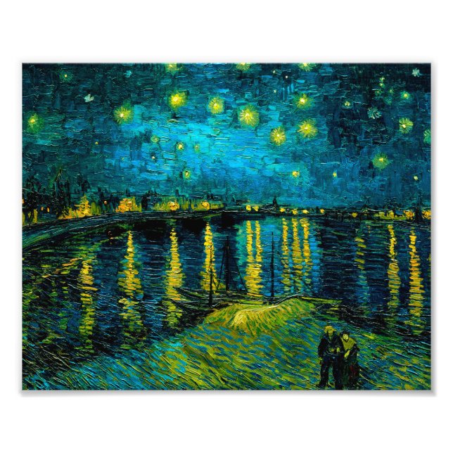 Foto Noche Van Gogh Starry sobre el Ródano (Frente)
