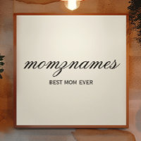 Nombre de mejor caligrafía de mamá de todos los ti