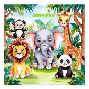 Foto Nombre personalizado de los niños pequeños animale