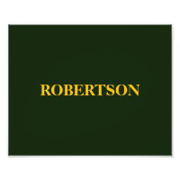 Nombre personalizado minimalista verde