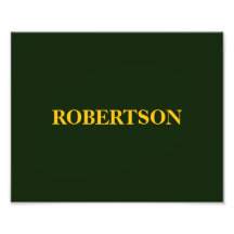 Nombre personalizado minimalista verde