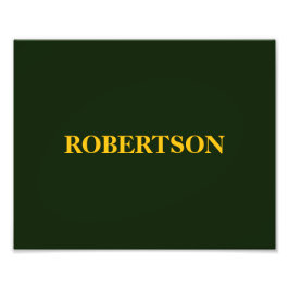 Foto Nombre personalizado minimalista verde