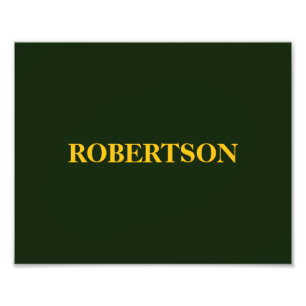 Foto Nombre personalizado minimalista verde