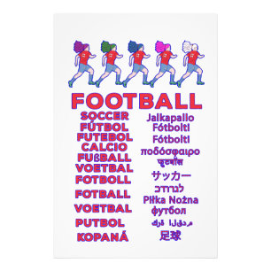Foto Nombres multilingües de mujeres futbolistas para f