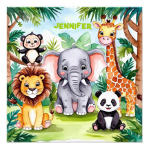 Nombres personalizados de animales de la jungla sa
