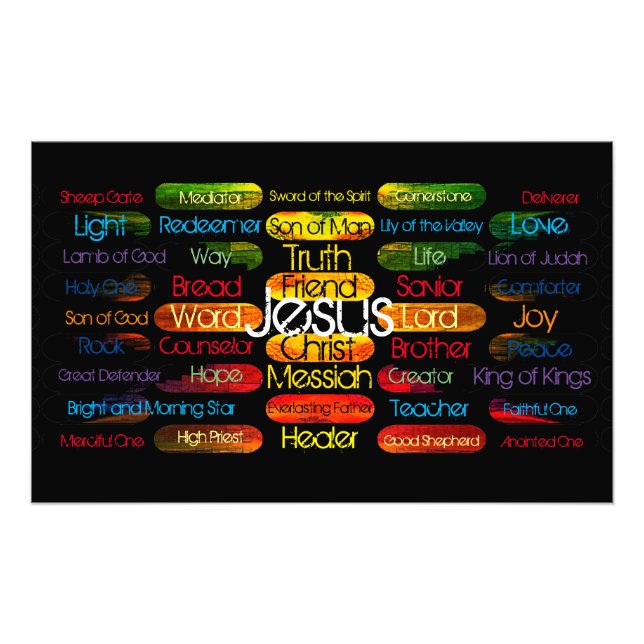 Foto Nombres y atributos de Jesús (Frente)