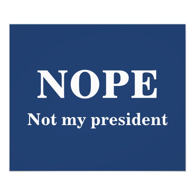 Foto NOPE Mi presidente personalizable (Frente)