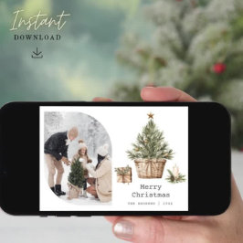 Foto nórdica del árbol de Navidad Boho escandinavo