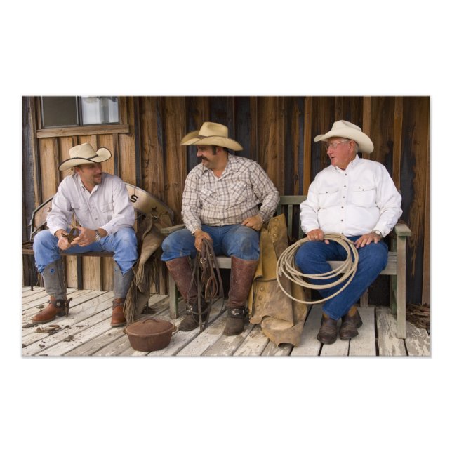 Foto Norteamérica, Estados Unidos. Vaqueros relajándose (Frente)