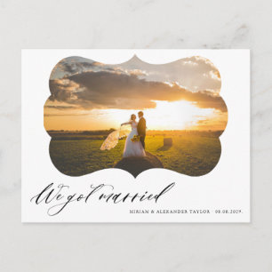 Foto: Nos casamos con Boda invitación Postcard