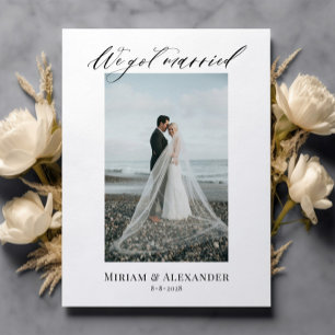 Foto: Nos casamos con Boda invitación Postcard