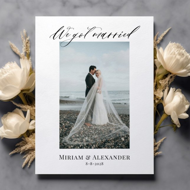 Foto: Nos casamos con Boda invitación Postcard (Subido por el creador)