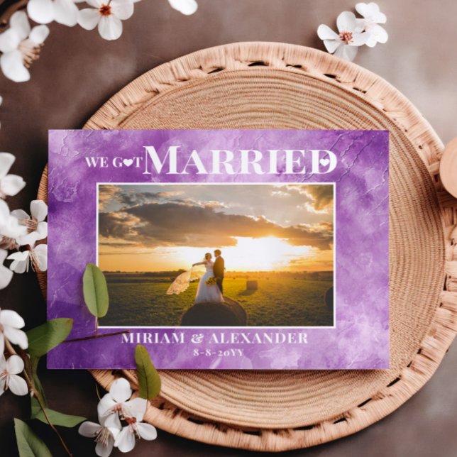 Foto: Nos casamos con Boda invitación Postcard (Subido por el creador)