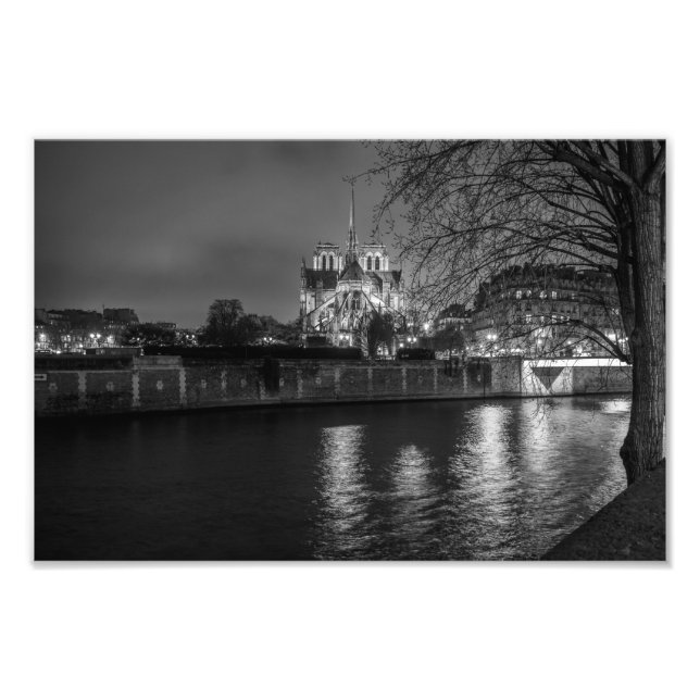 Foto Notre Dame Paris en el Sena - (Frente)