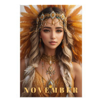 *~* NOVIEMBRE AP53 Headdress Topaz Birthstone