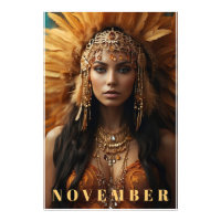 *~* NOVIEMBRE Headdress Topaz Birthstone AP53