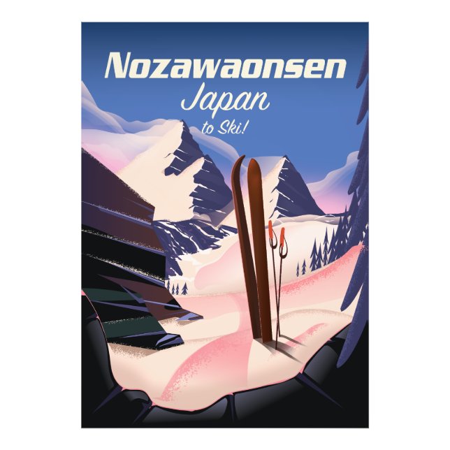 Foto Nozawaonsen Japón esquiar (Frente)