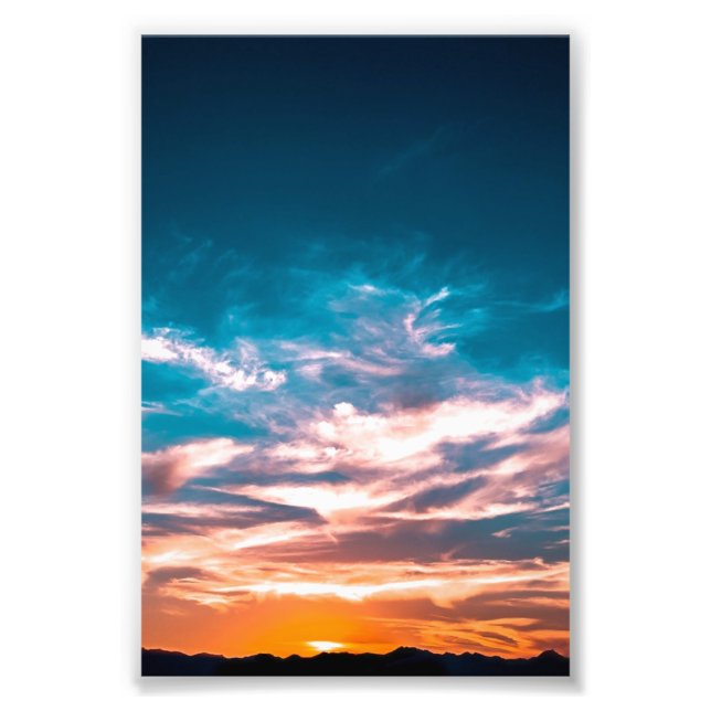 Foto Nubes al atardecer (Frente)