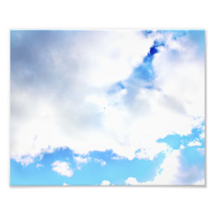 Foto Nubes Blancas Esponjosas y Cielo Azul