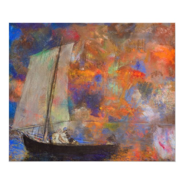 Foto Nubes de flores de Odilon Redon (Frente)