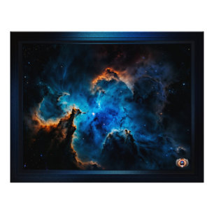 Foto Nubes de nebulosa azul Concepto de IA de Xzendor7
