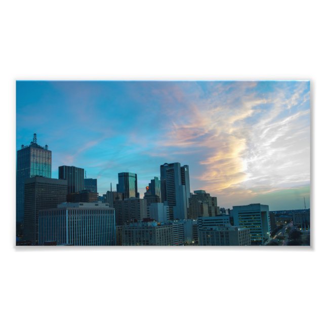 Foto Nubes de sol sobre Dallas, Texas (Frente)