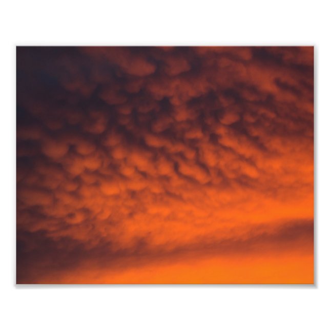 Foto Nubes mammatus al atardecer (Frente)