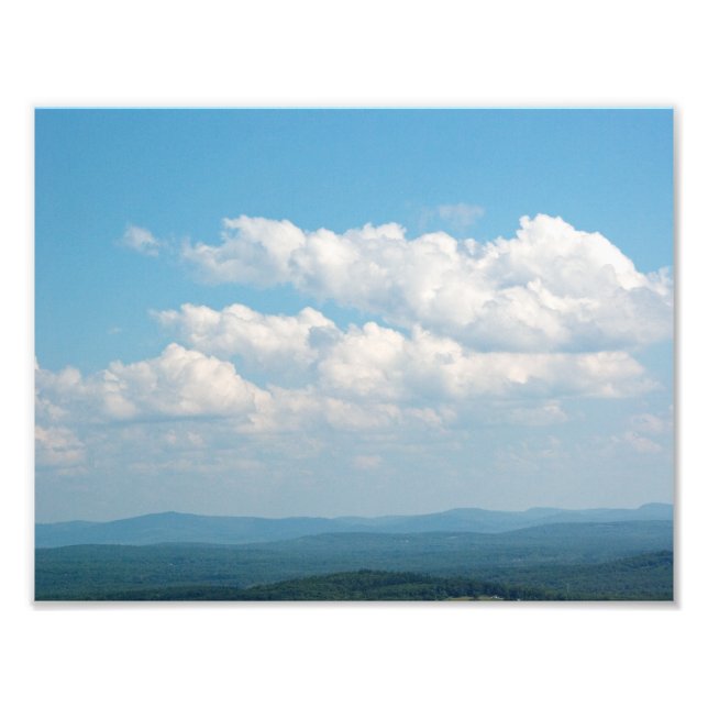 Foto Nubes sobre montañas (Frente)