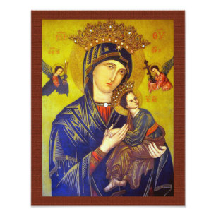 FOTO NUESTRA MADRE DE AYUDA PERPETUA IMAGEN SAGRADA