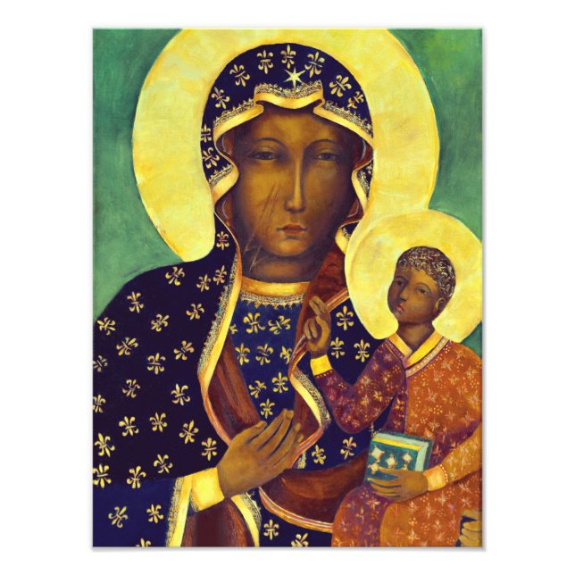 Foto Nuestra señora Czestochowa Icono de la Madona Negr (Frente)