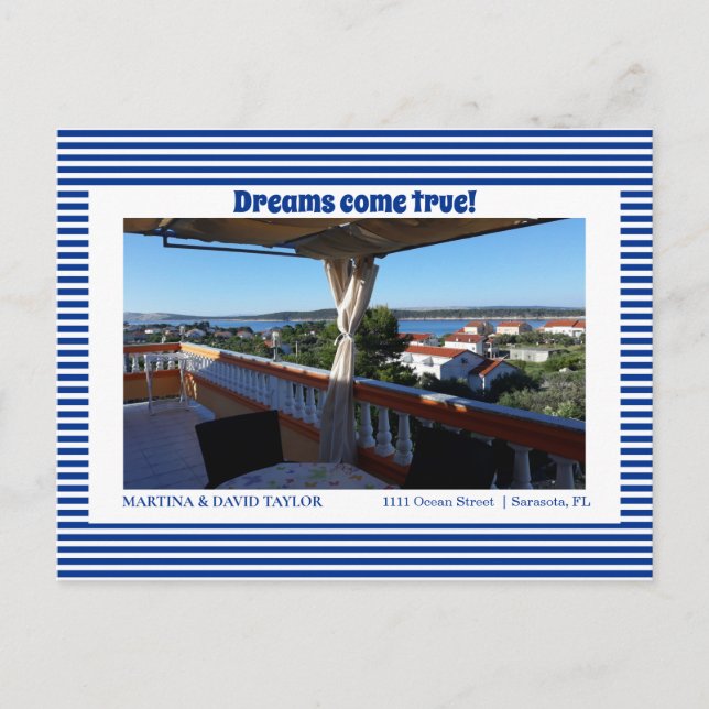 Foto Nueva tarjeta postal de Invitación de direcci (Anverso)