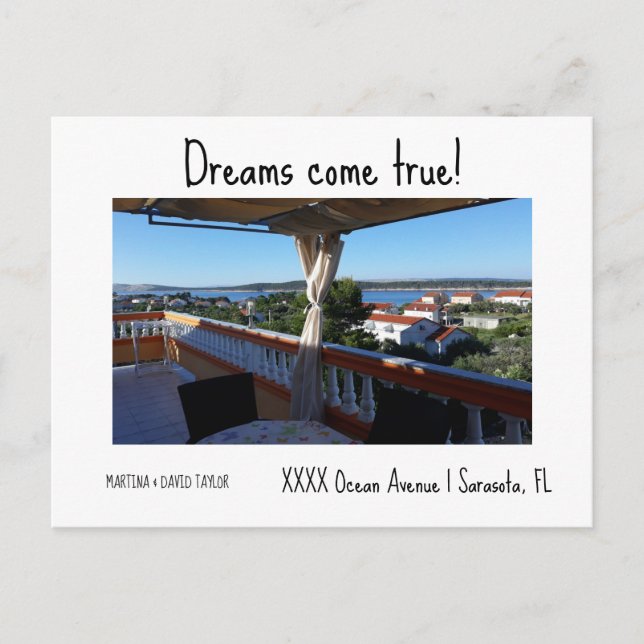 Foto Nueva tarjeta postal de Invitación de direcci (Anverso)