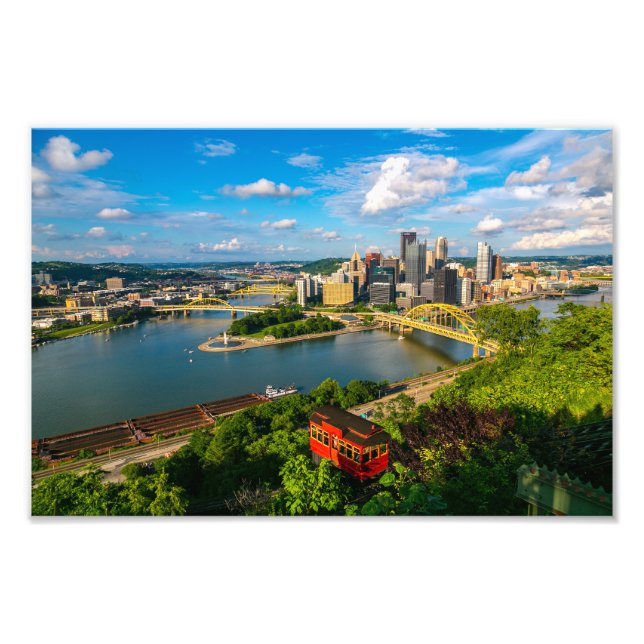 Foto *Nueva vista de la ciudad de Pittsburgh con impres (Frente)