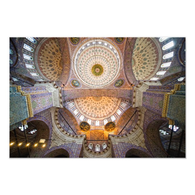 Foto Nuevo interior de mezquita en Estambul (Frente)