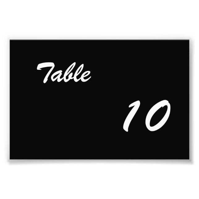 Foto Número de mesa (Frente)
