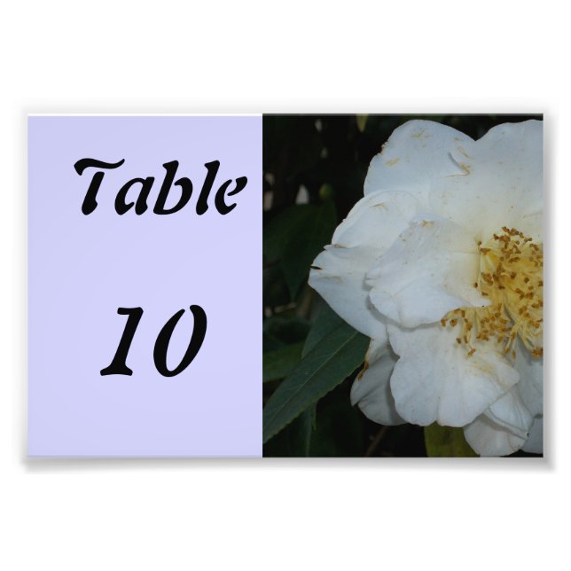 Foto Número de mesa flor (Frente)
