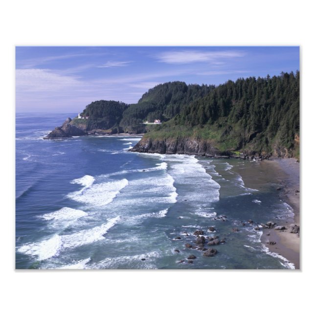 Foto O, costa de Oregón, faro de Heceta Head, en (Frente)
