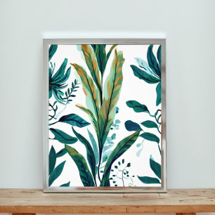 Foto Oasis Evergreen: Patrón de Leafy sin Marea