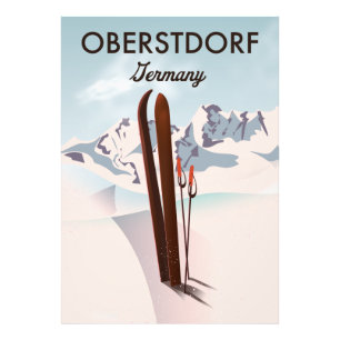 Foto Oberstdorf Alemania arte de esquí.