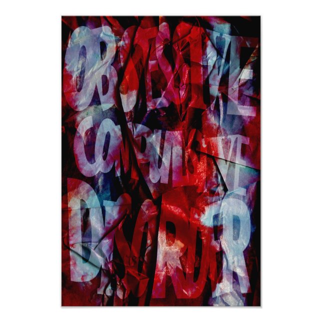 Foto OCD Awareness, Colour Theory Poster (Textured) (Frente)