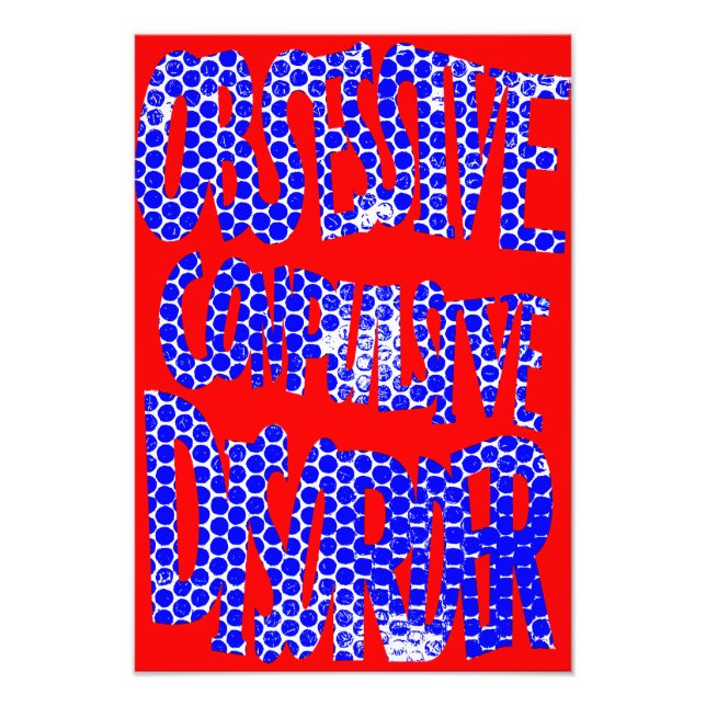 Foto OCD Awareness Poster (Textured) (Frente)