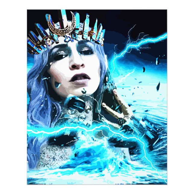 Foto Ocean Goddess Fantasy Abstract Art  (Frente)
