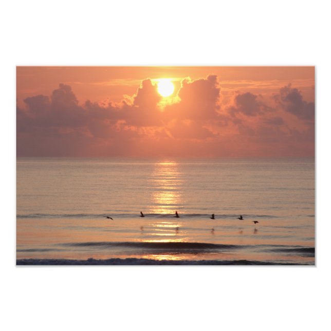 Foto Ocean Sunrise - Daytona Beach, FL (Poster) (Frente)