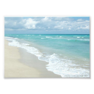 Foto Océano escénico de la playa, agua blanca de la