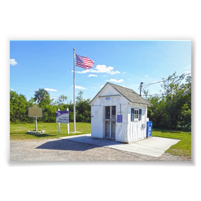 Foto Ochopee, Florida, Post Office, más pequeño en EE.U (Frente)