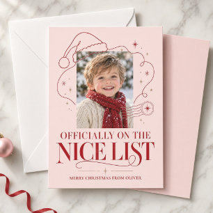 Foto oficial de Navidad en rosa de la Lista de Niñ