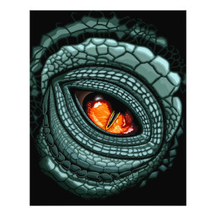 Foto Ojo de depredador reptil primitivo