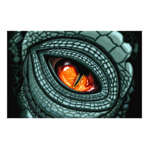 Foto Ojo de depredador reptil primitivo